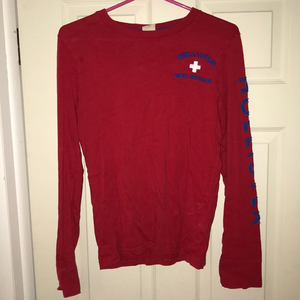 Long sleeve Hollister wave rescue t-shirt